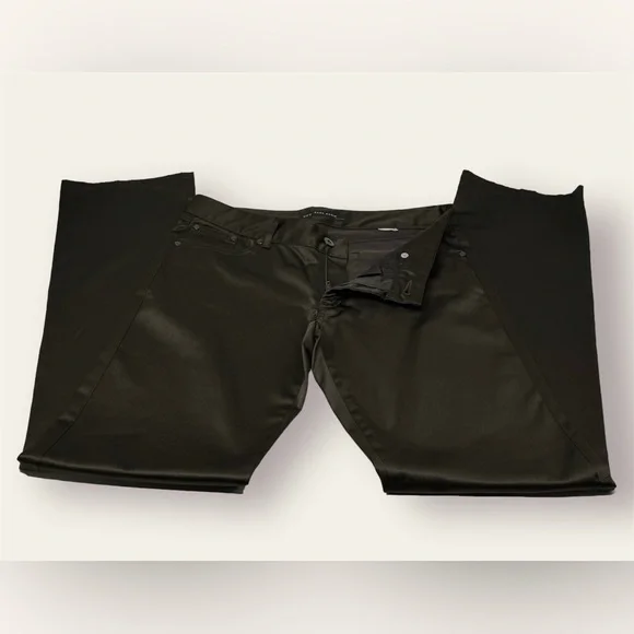 Zara Basic Satin Jeans / Pants / Trousers (Brown) - Picture 7 of 16